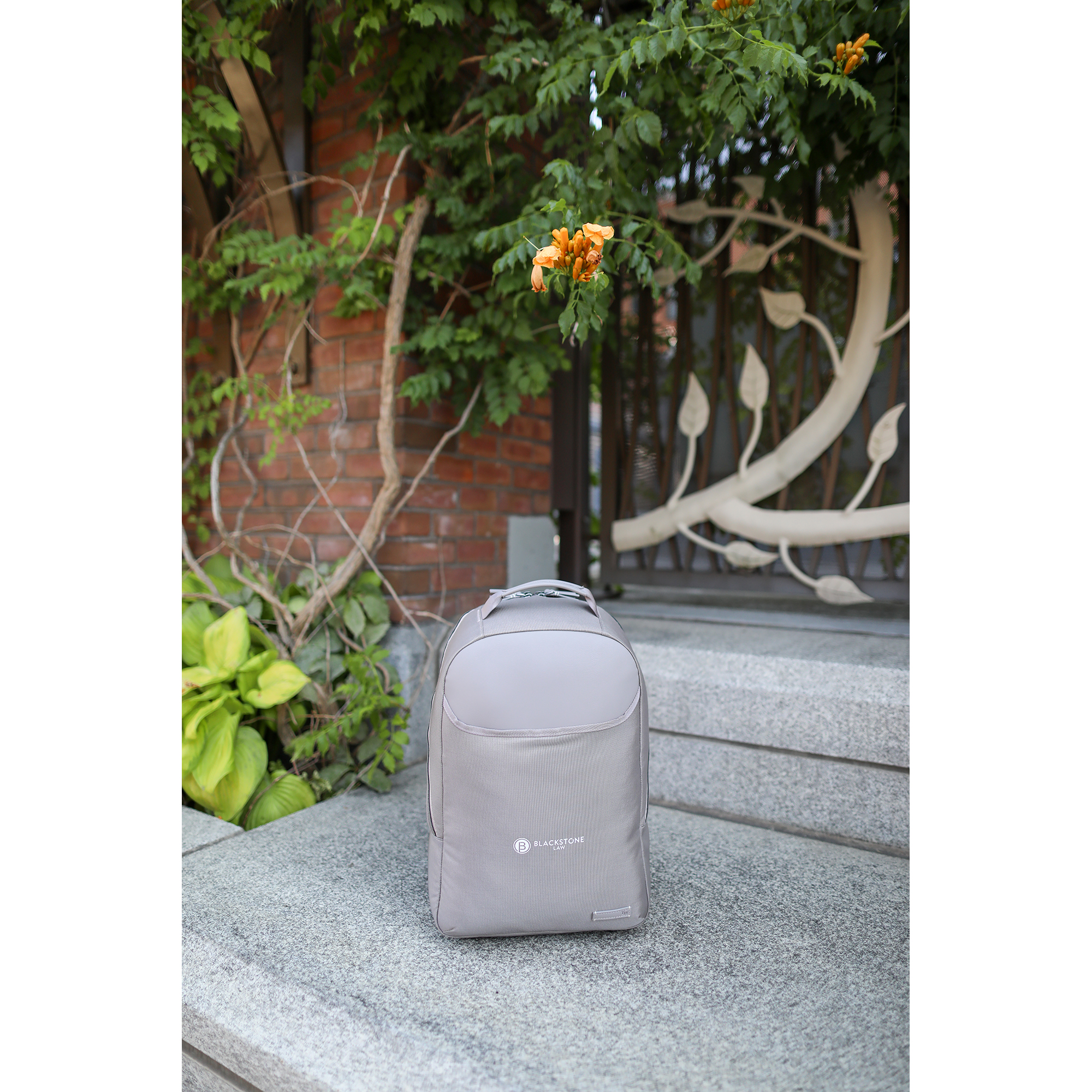 Travis & Wells® Lennox Recycled Nylon Laptop Backpack 4