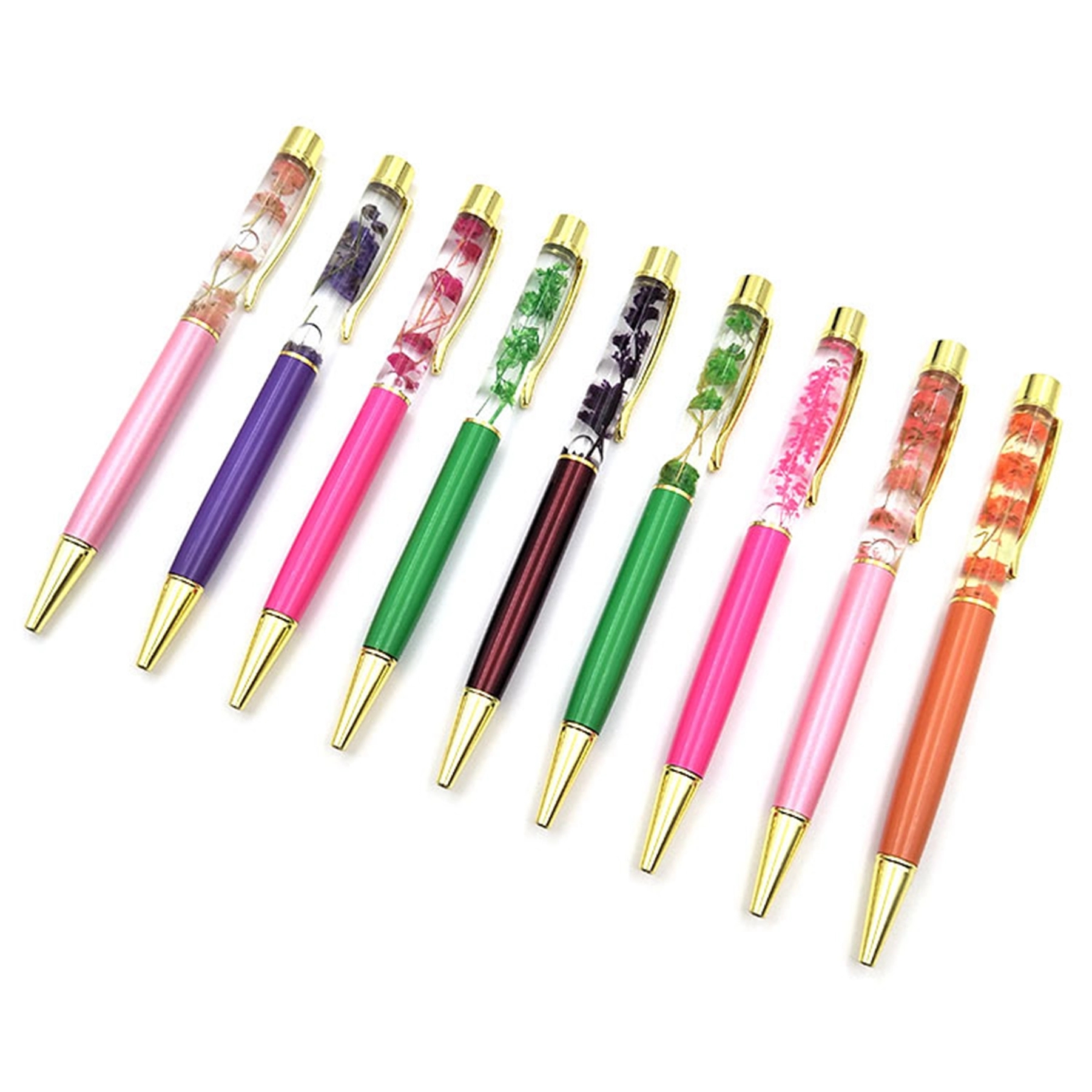 Oil Floating Glitter Metal Ballpoint Pen 2