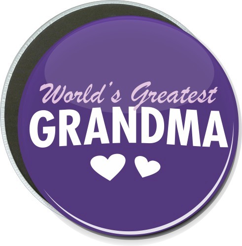 Worlds Greatest Grandma, Mothers Day Button 1