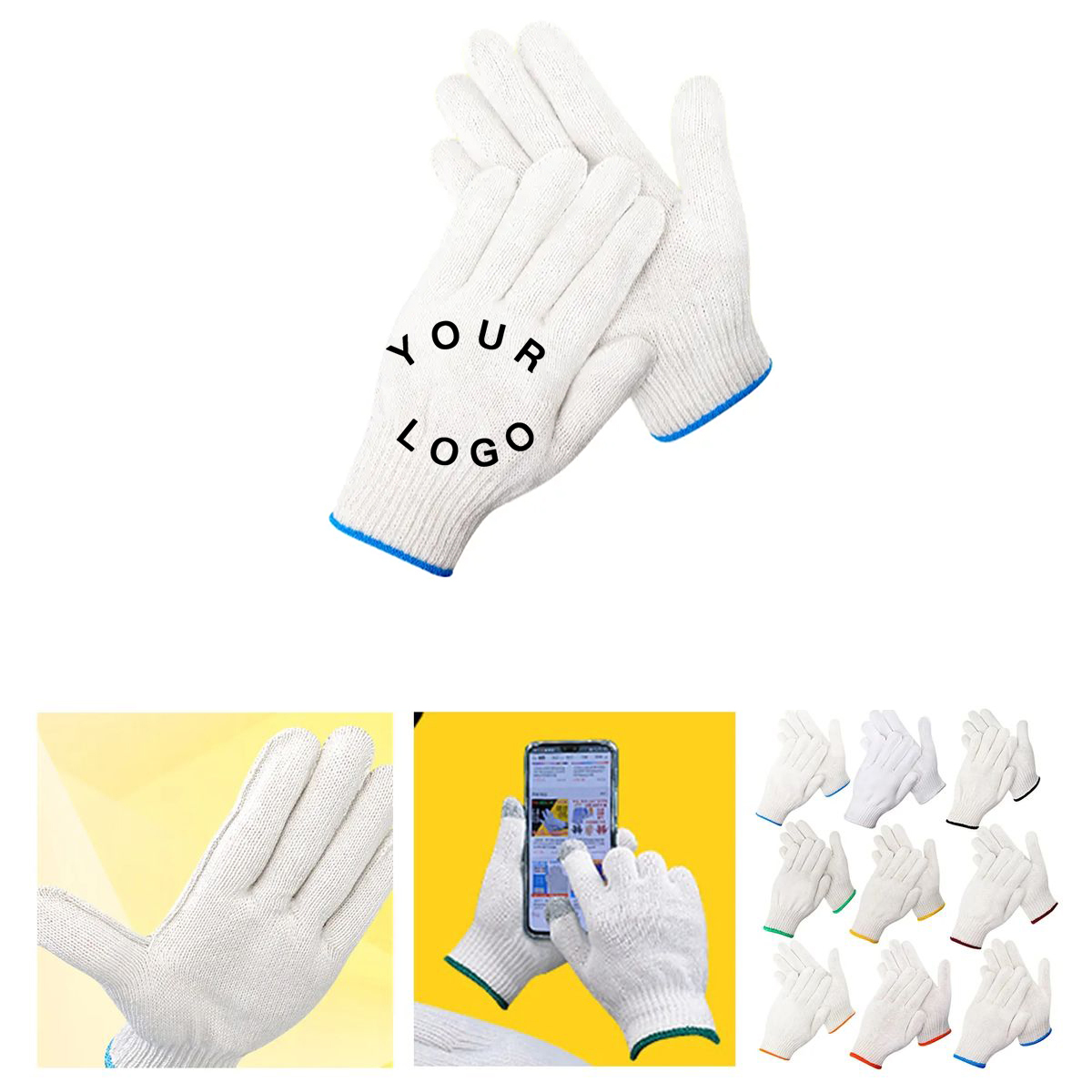 Protective Work Gloves with Elastic Wrist 3