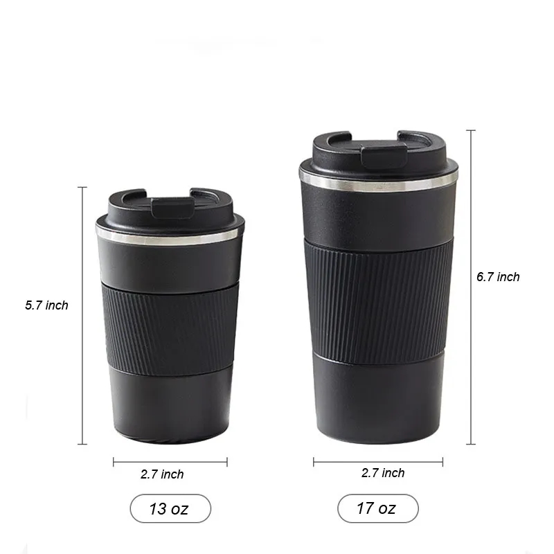13oz/17oz Custom Stainless Steel Coffee Travel Mug with Lid 4