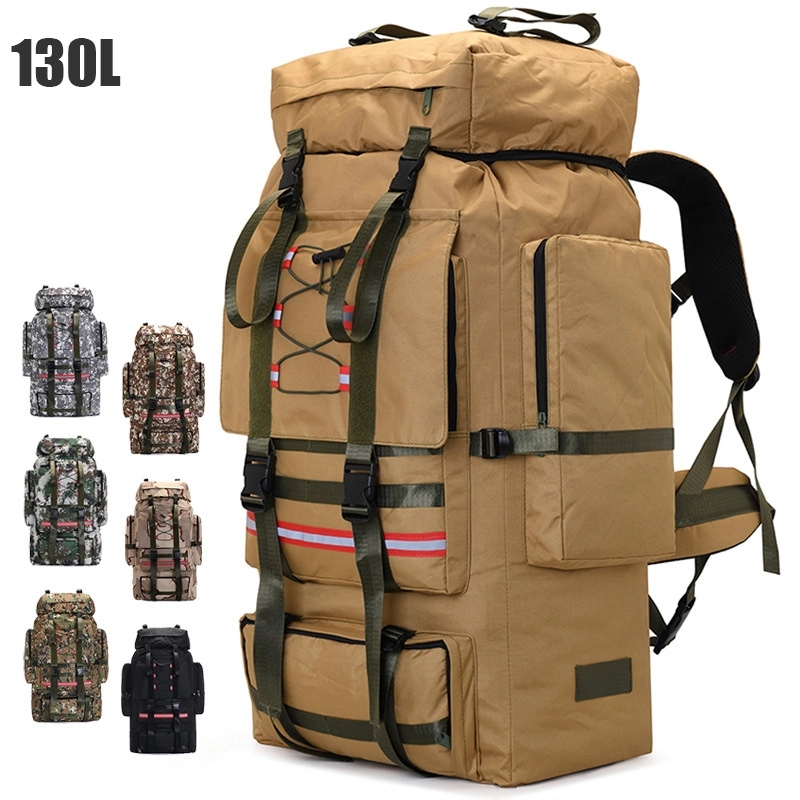 130L Tactical Mountaineering Backpack Camping Travel Pack 3