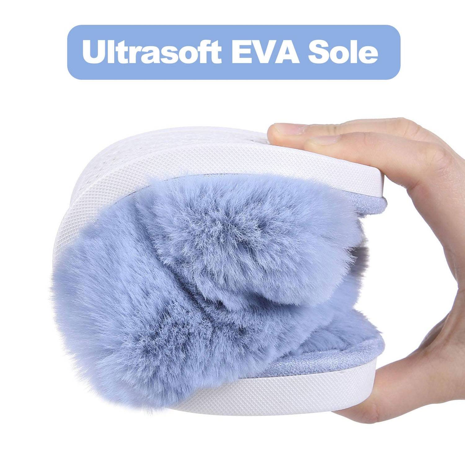 Winter Soft Plush Cozy Open Toe Slippers 10