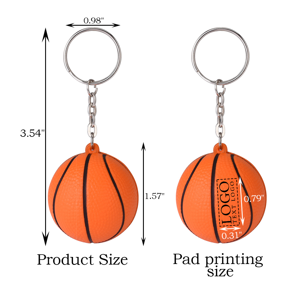 Basketball Stress Reliever Keychains 4