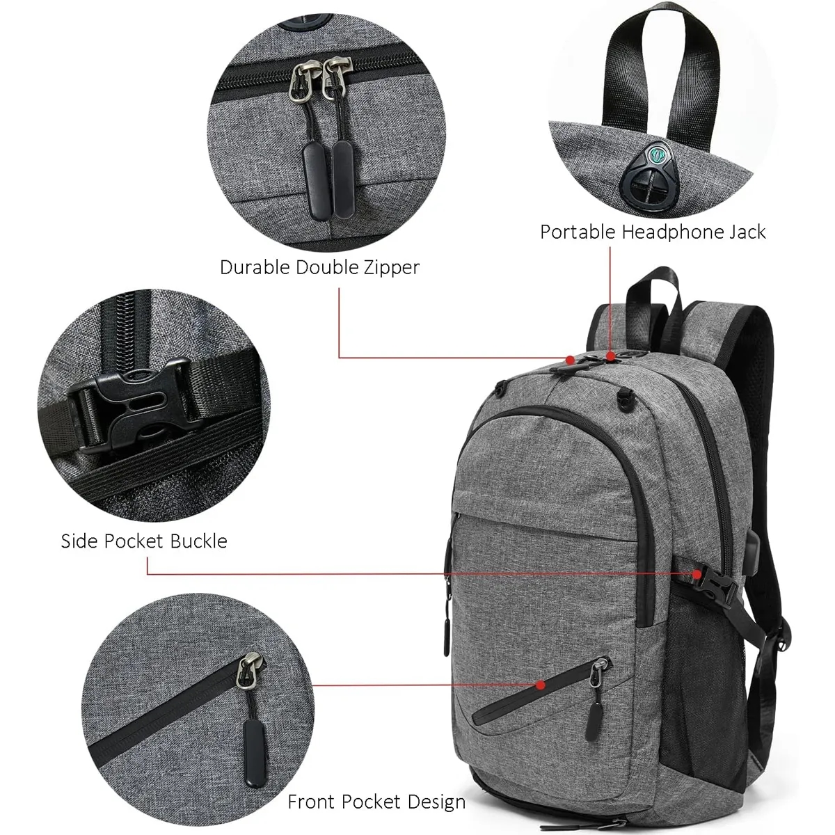 Basketball Backpack Soccer Bag with Ball Compartment 5