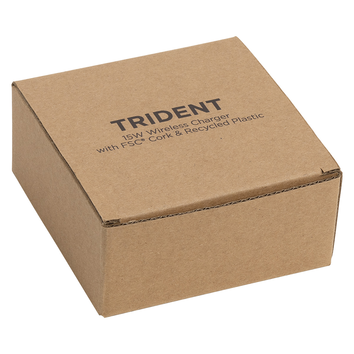 Trident 15W Wireless Charger Made With FSC® Cork & Recycled Plastic 2