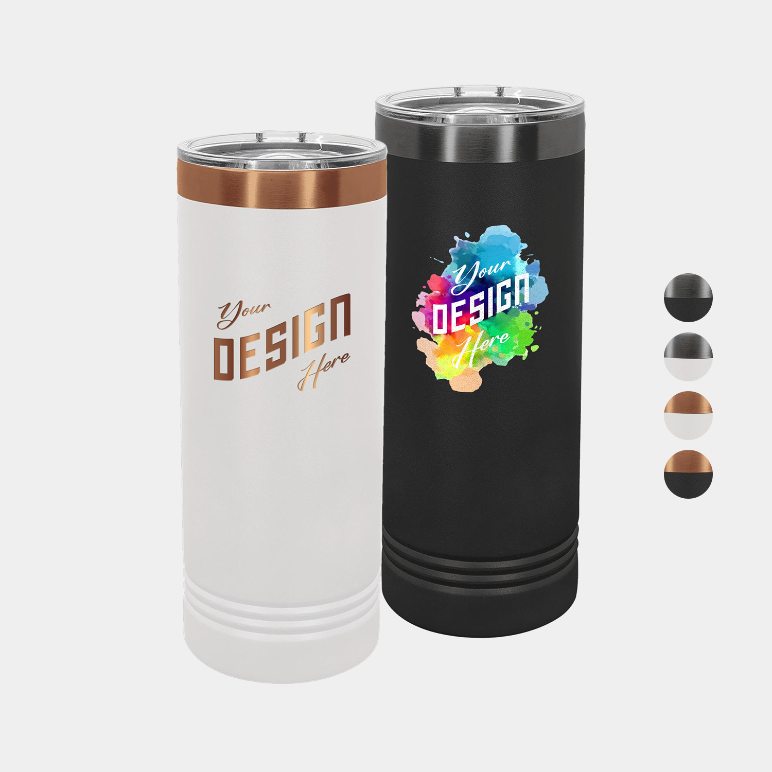 22 oz Polar Camel® Stainless Steel Insulated Ion Plated Skinny Tumbler 2