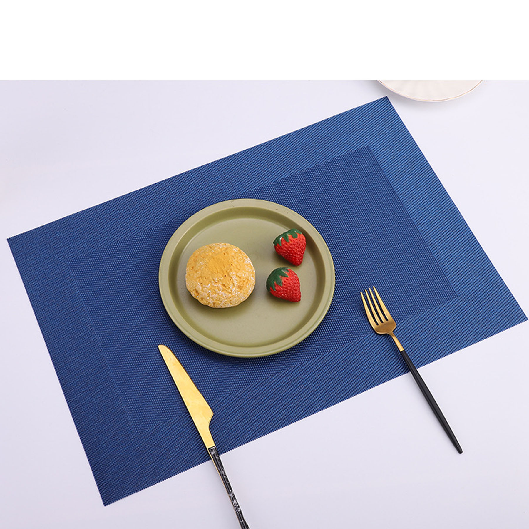Waterproof PVC Polyester Dining Table Placemat 7