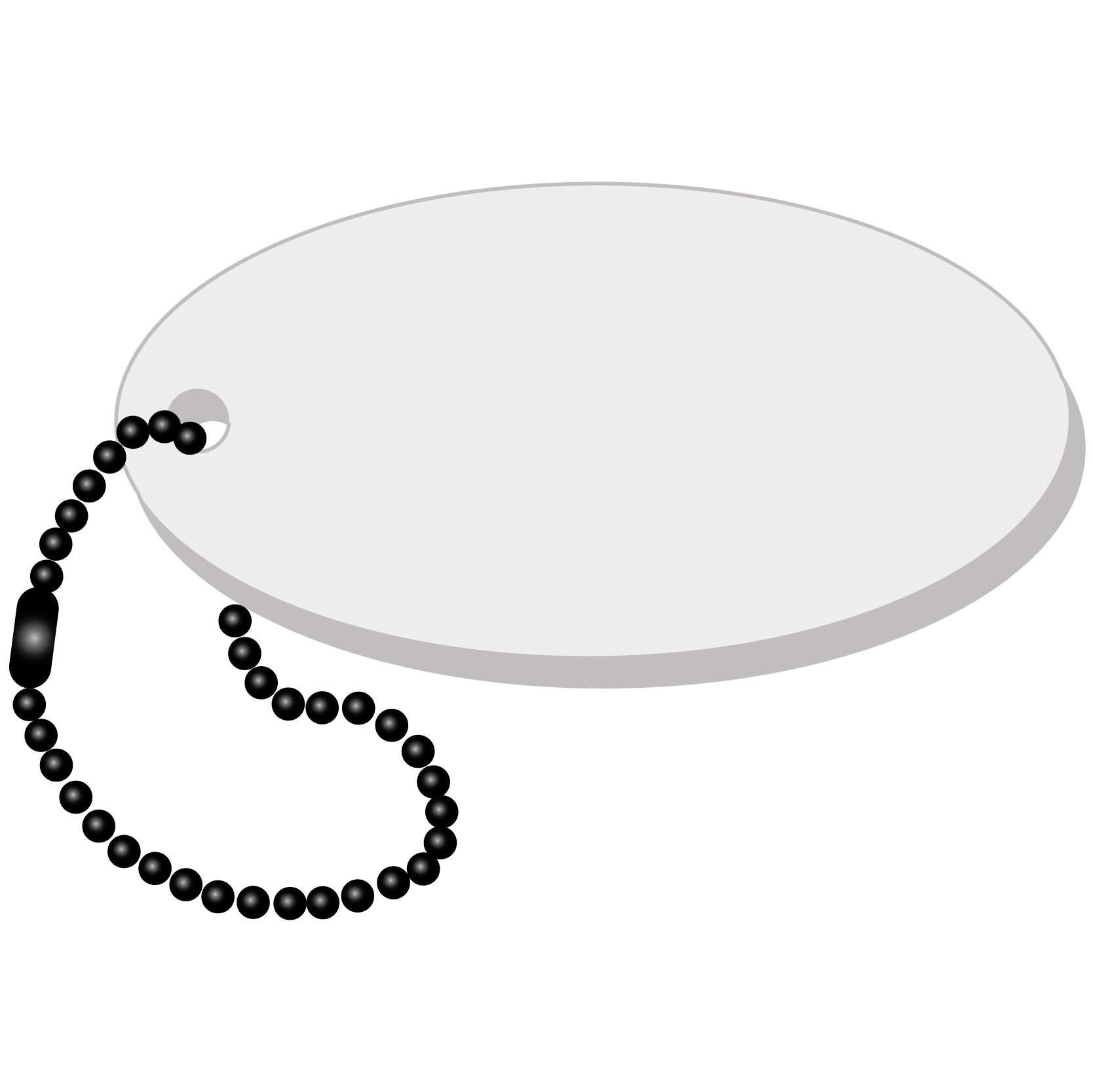 Oval Key Tag 19