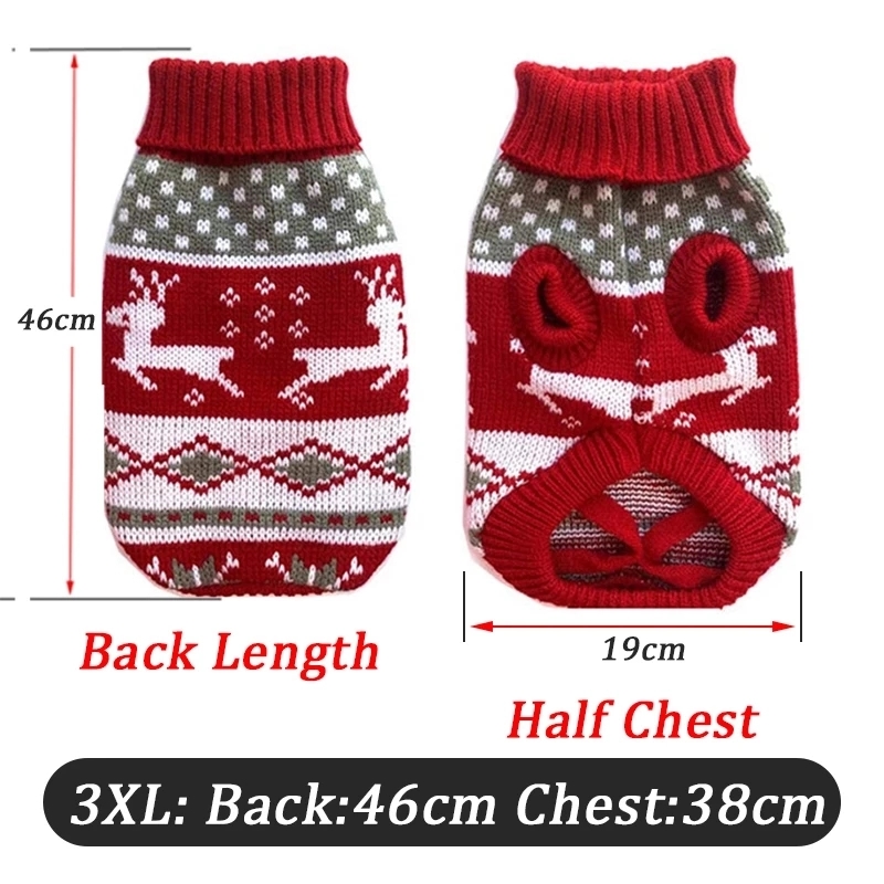 Christmas Warm Pet Clothes For Small Medium Dogs 2
