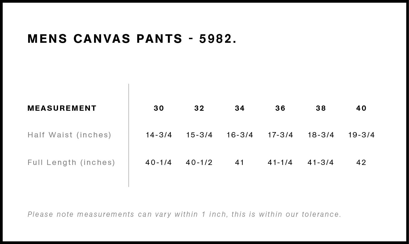 Canvas Pants | 5982 12