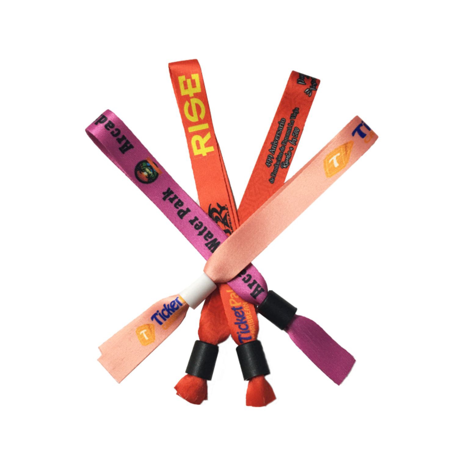 1/2" Sublimated Event Wristbands w/ Locking Bead 1