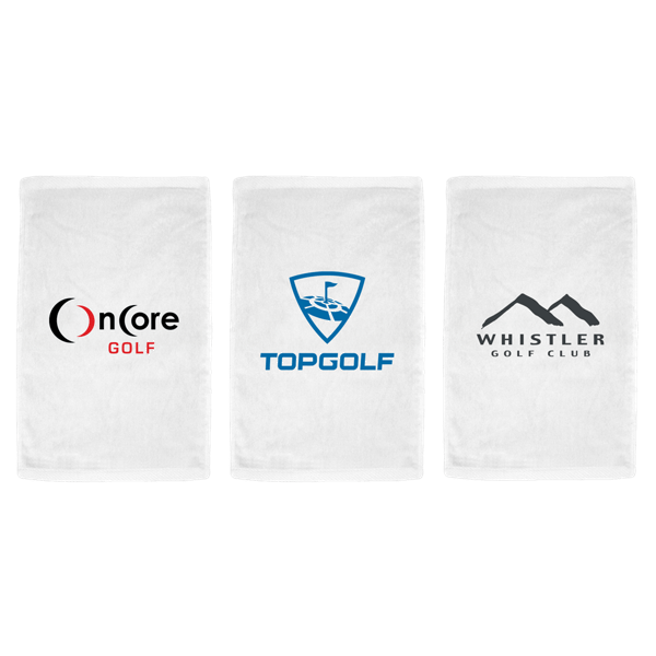 Turkish Signature Midweight White Golf Towel 15