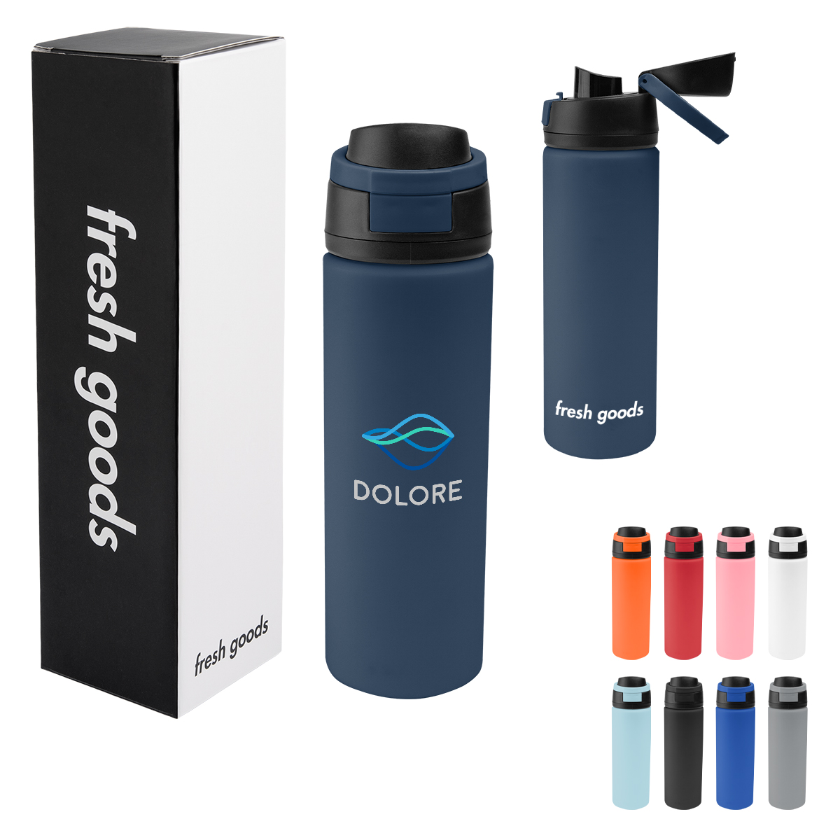 Fresh Goods 24 Oz. Pop Sip Recycled Stainless Steel Bottle 20