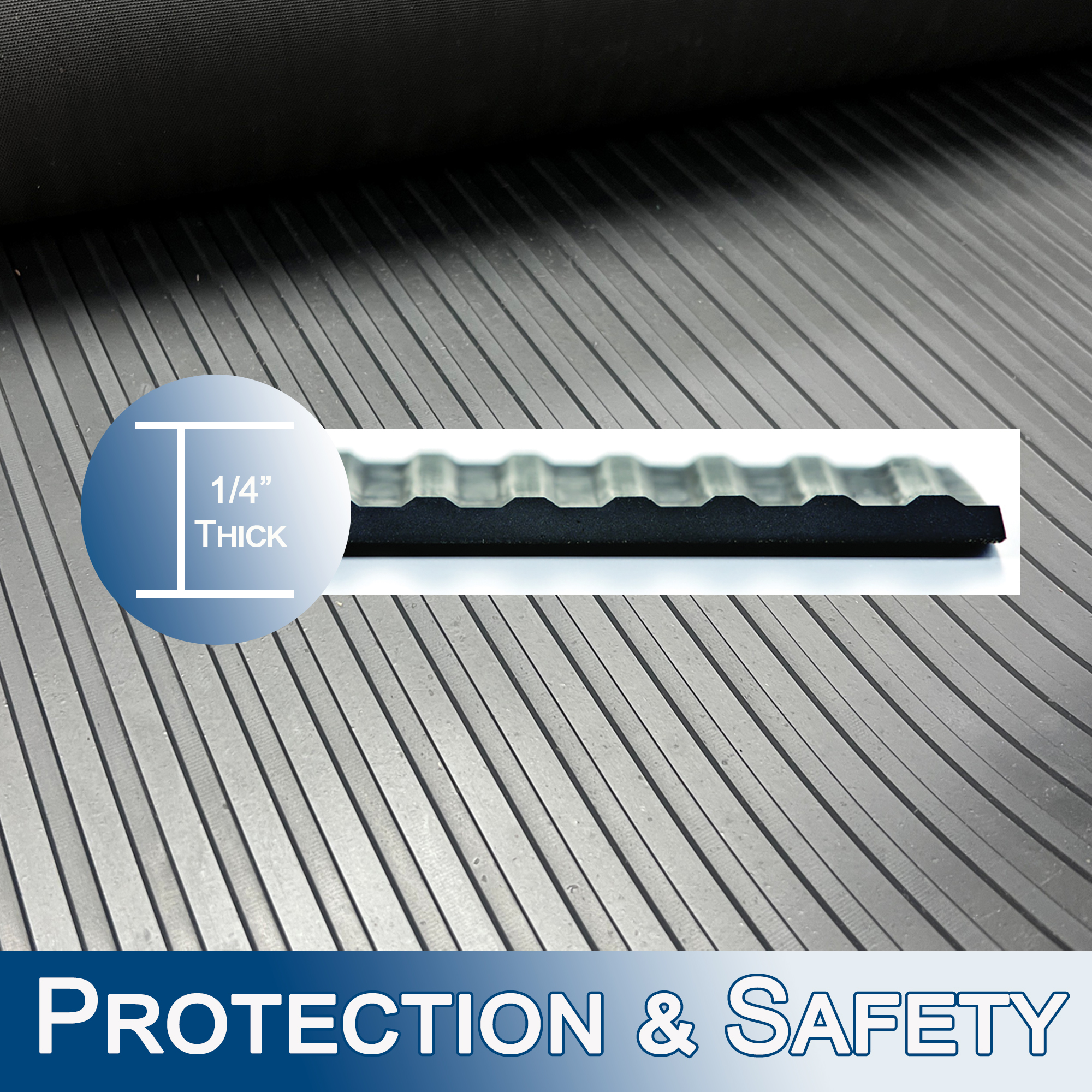 Heavy Duty Wide Rib Corrugated Rubber 3