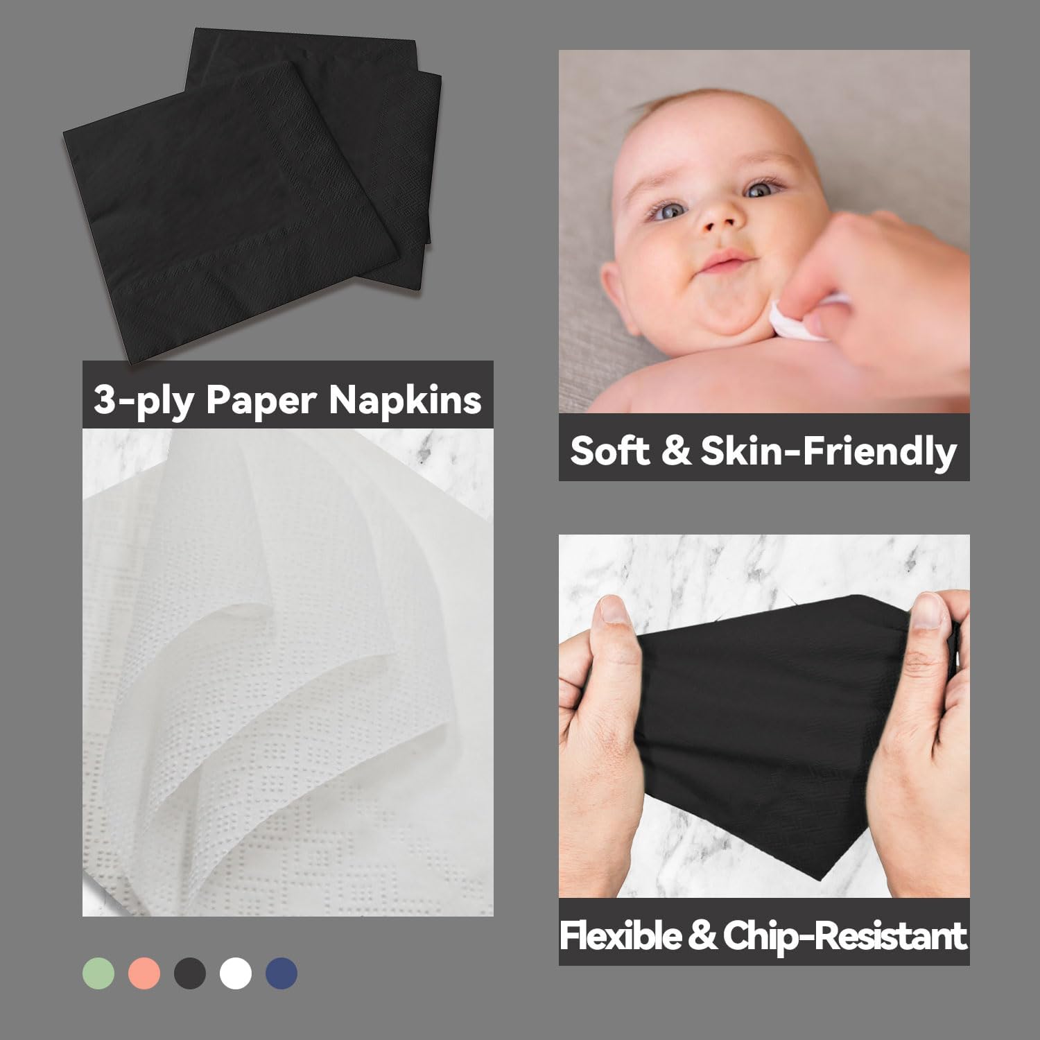 Black Tissue Paper 100 Count 3