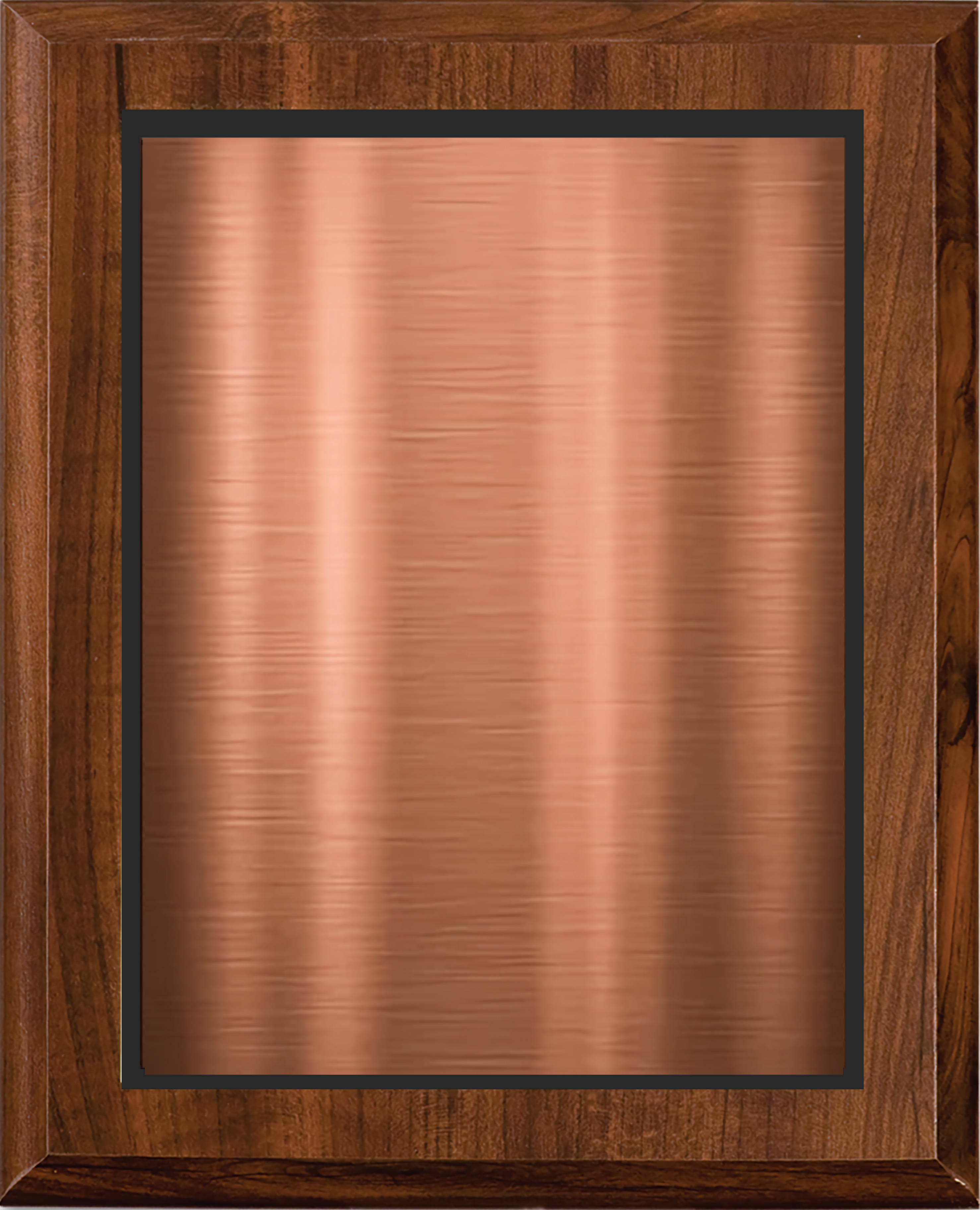 Cherry Finish Plaque w/ Double Engraved Plate 10