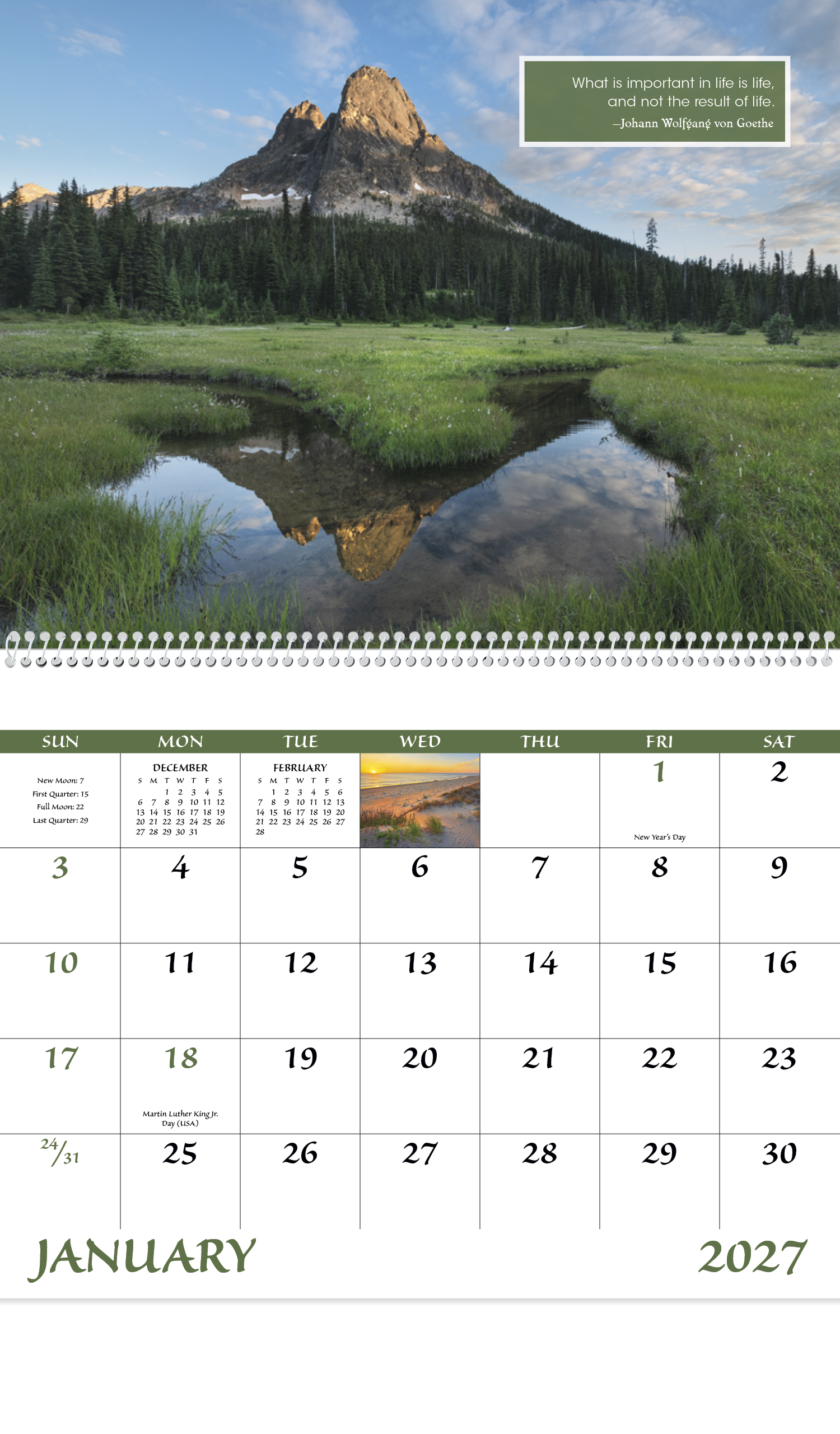 Good Value™ Inspirations for Life - Spiral Calendar 25
