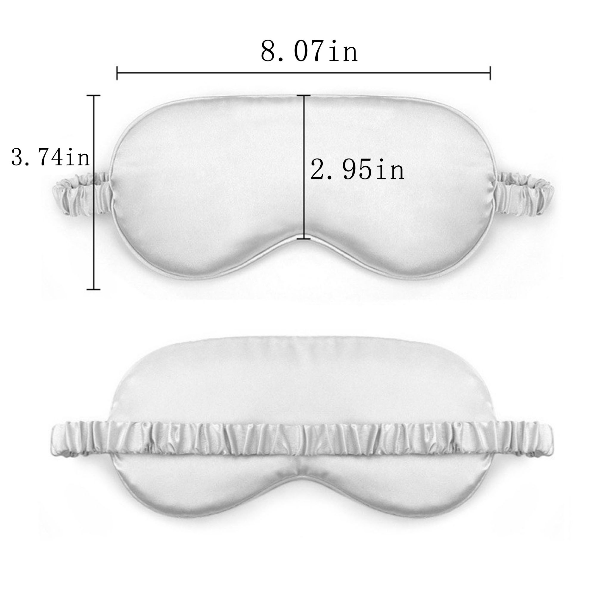 Smooth & Breathable Imitation Silk Eye Mask for Deep Sleep 2