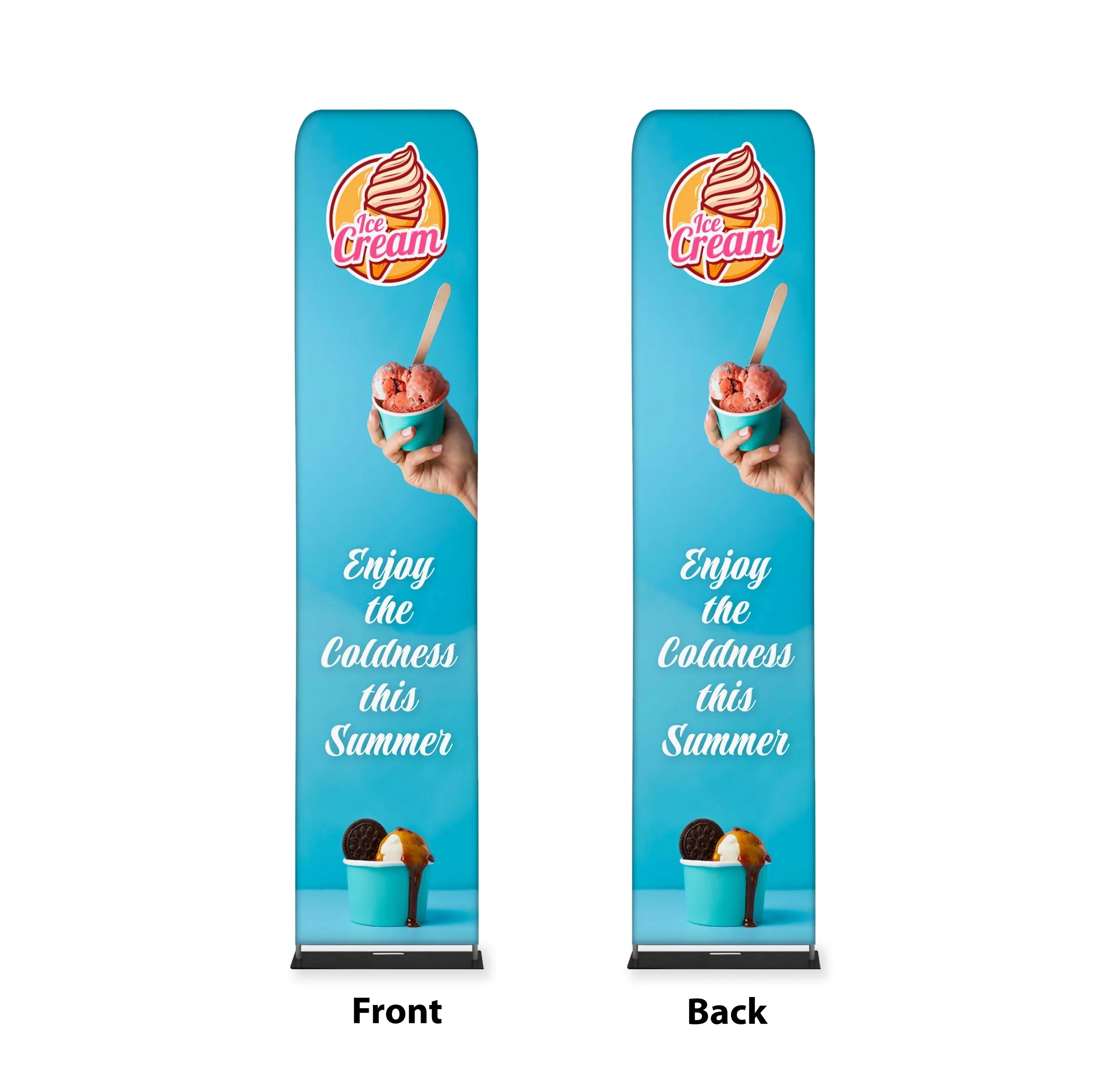 Tube Banner, Double Sided Digitally Printed - 10'x2' 2