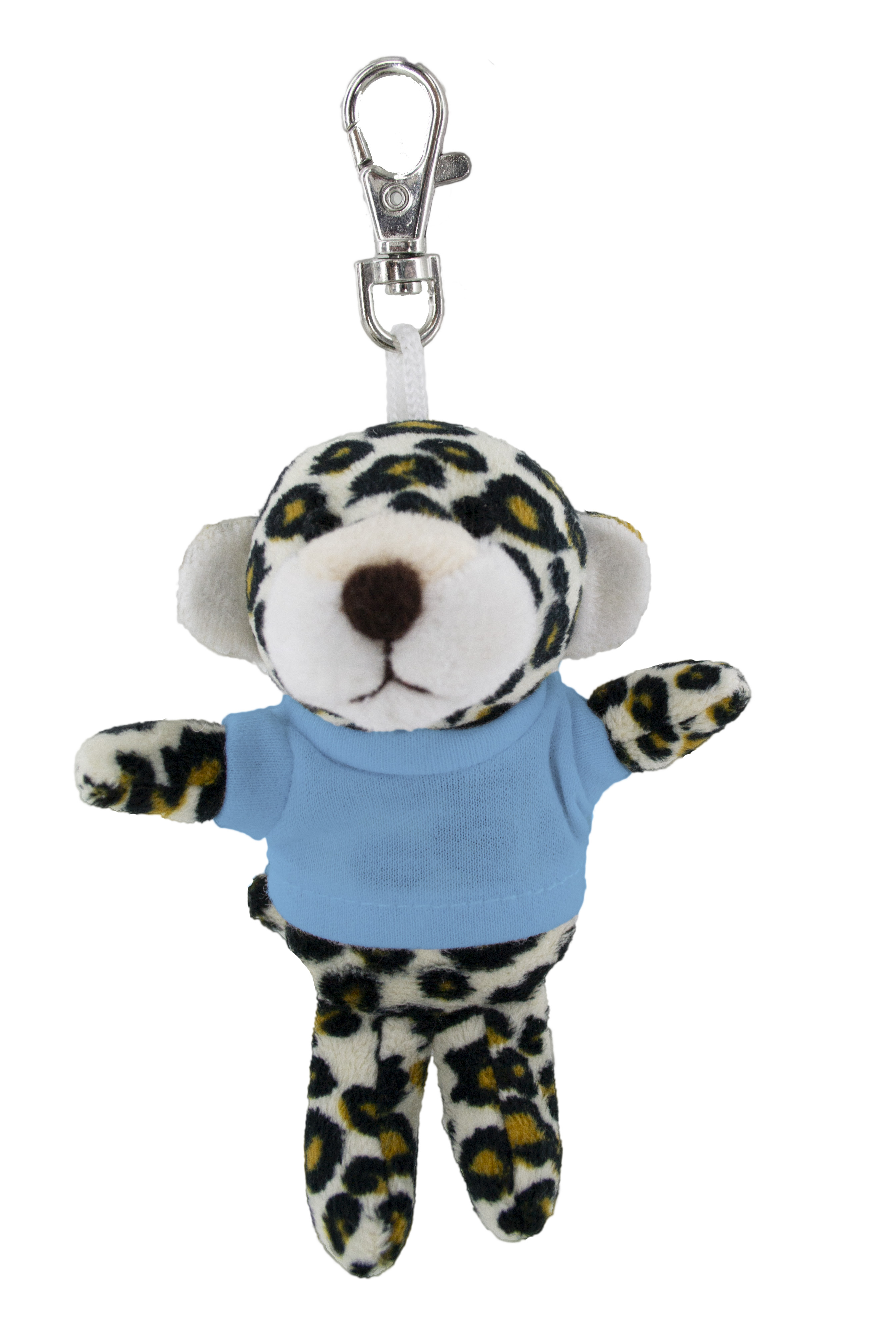 Soft Plush Leopard Keychain With Tee