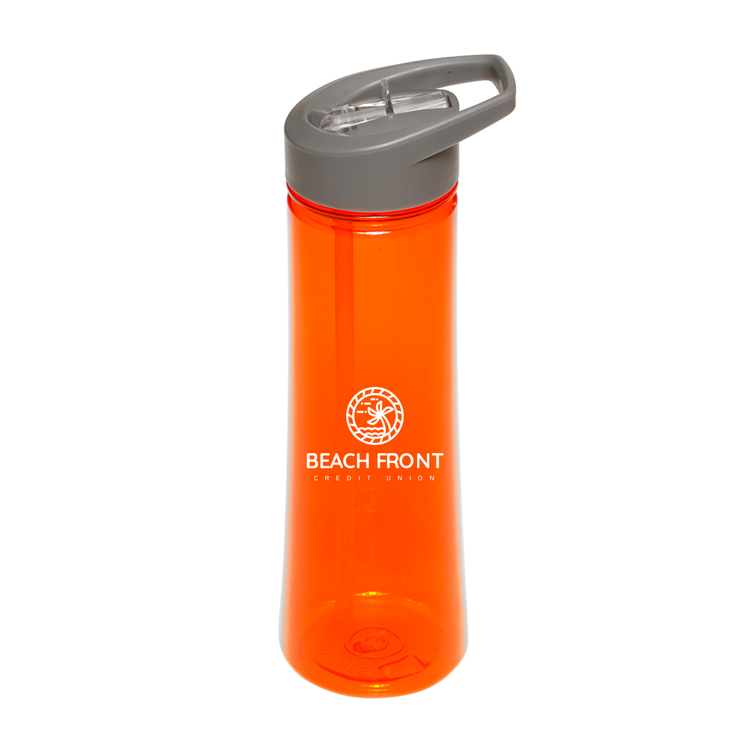 22 oz. Aqua Plastic Sports Water Bottle (1 Color Imprint) 7