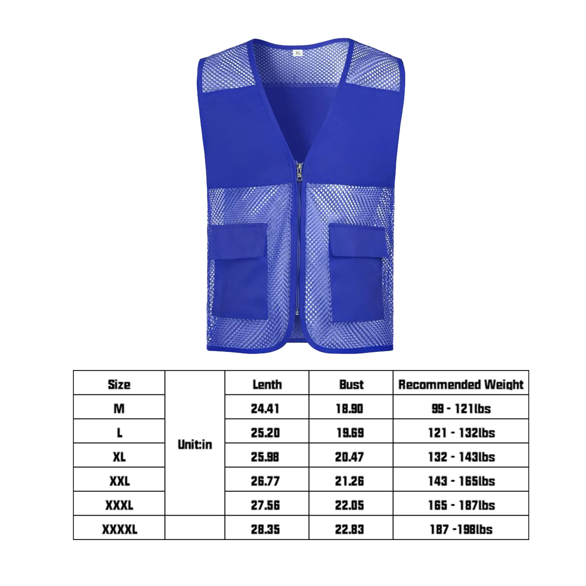 MOQ20 Mesh Vest Summer Volunteer Workwear 4