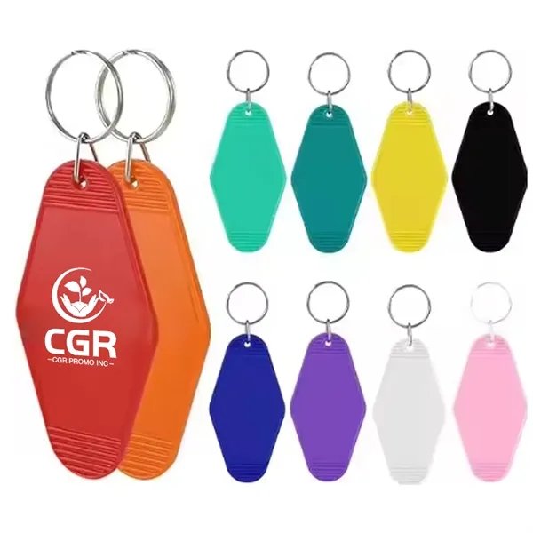 Retro Motel Key Tag with Keychain