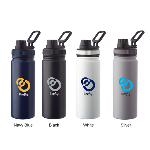 Stainless Steel Water Bottle with Handle - Single Wall, 23 10
