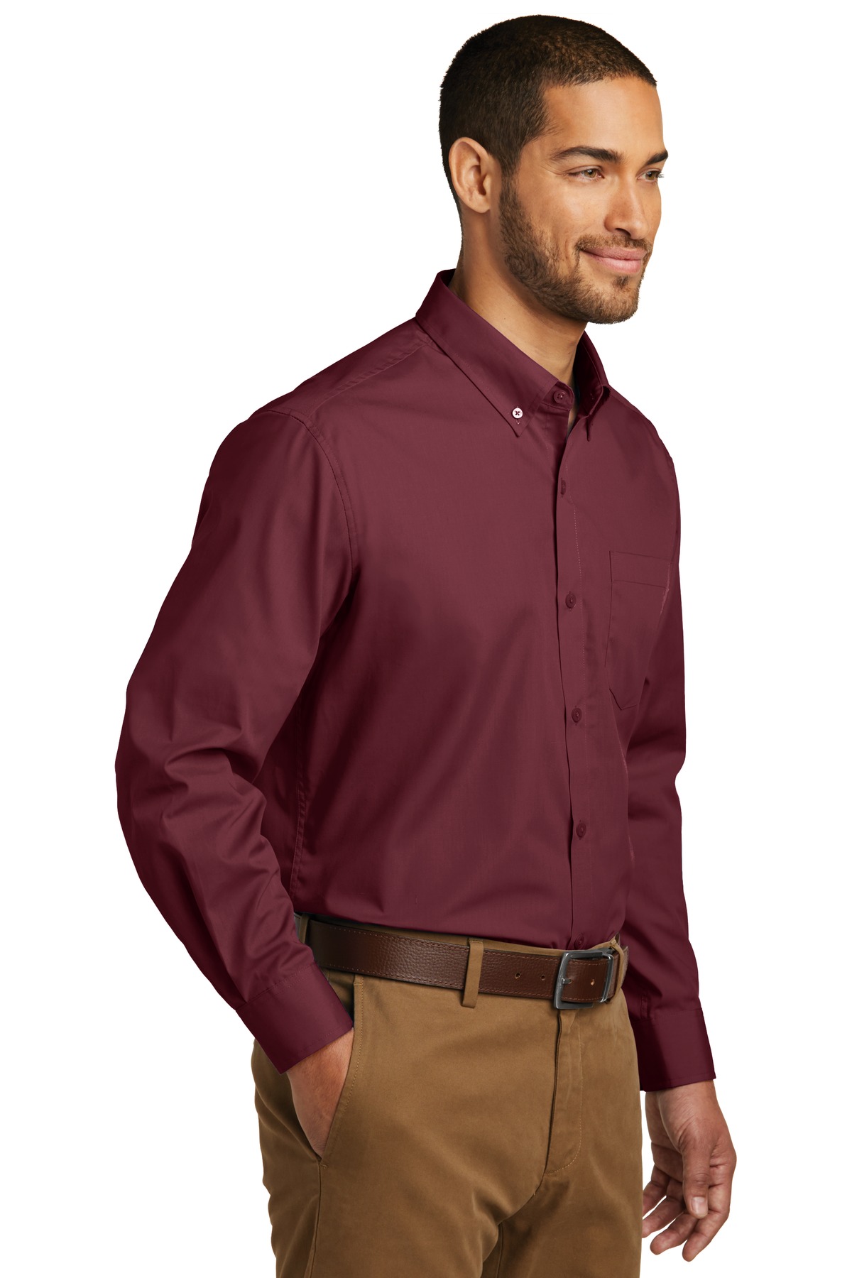 Long Sleeve Carefree Poplin Shirt