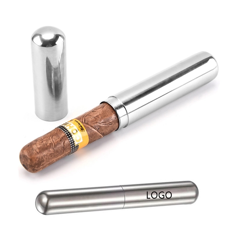 Stainless Steel Lightweight Slip Cap Cigar Tube 3