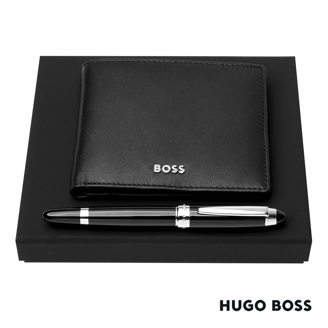 Hugo Boss® Rollerball Pen & Wallet Set 4