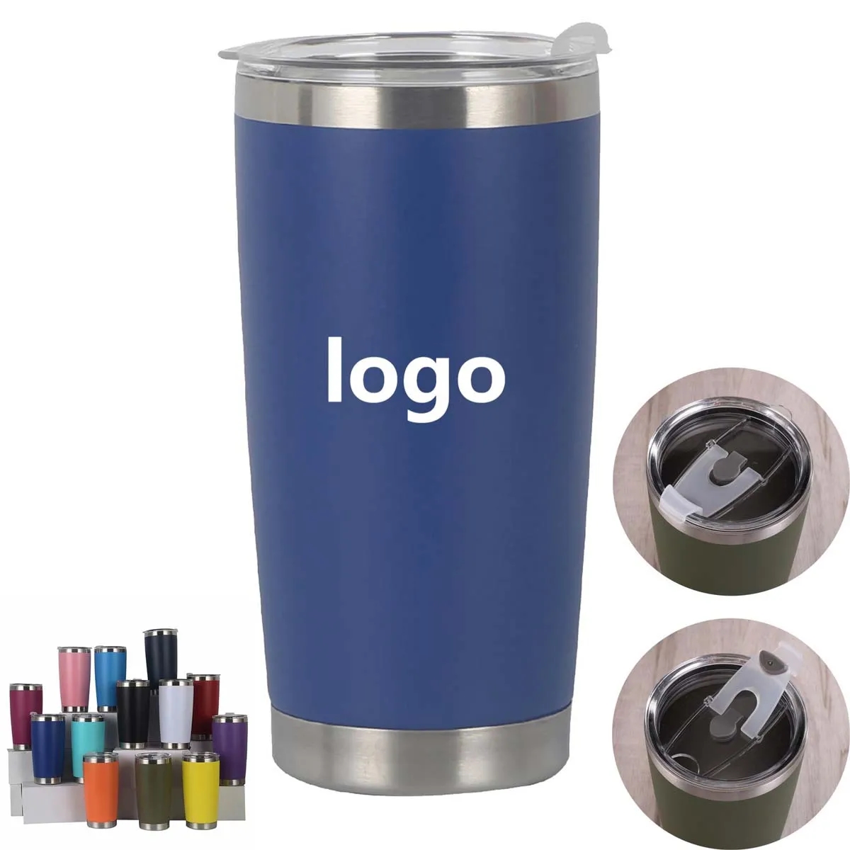 20oz Stainless Steel Vacuum Insulated Tumbler With Lid 6