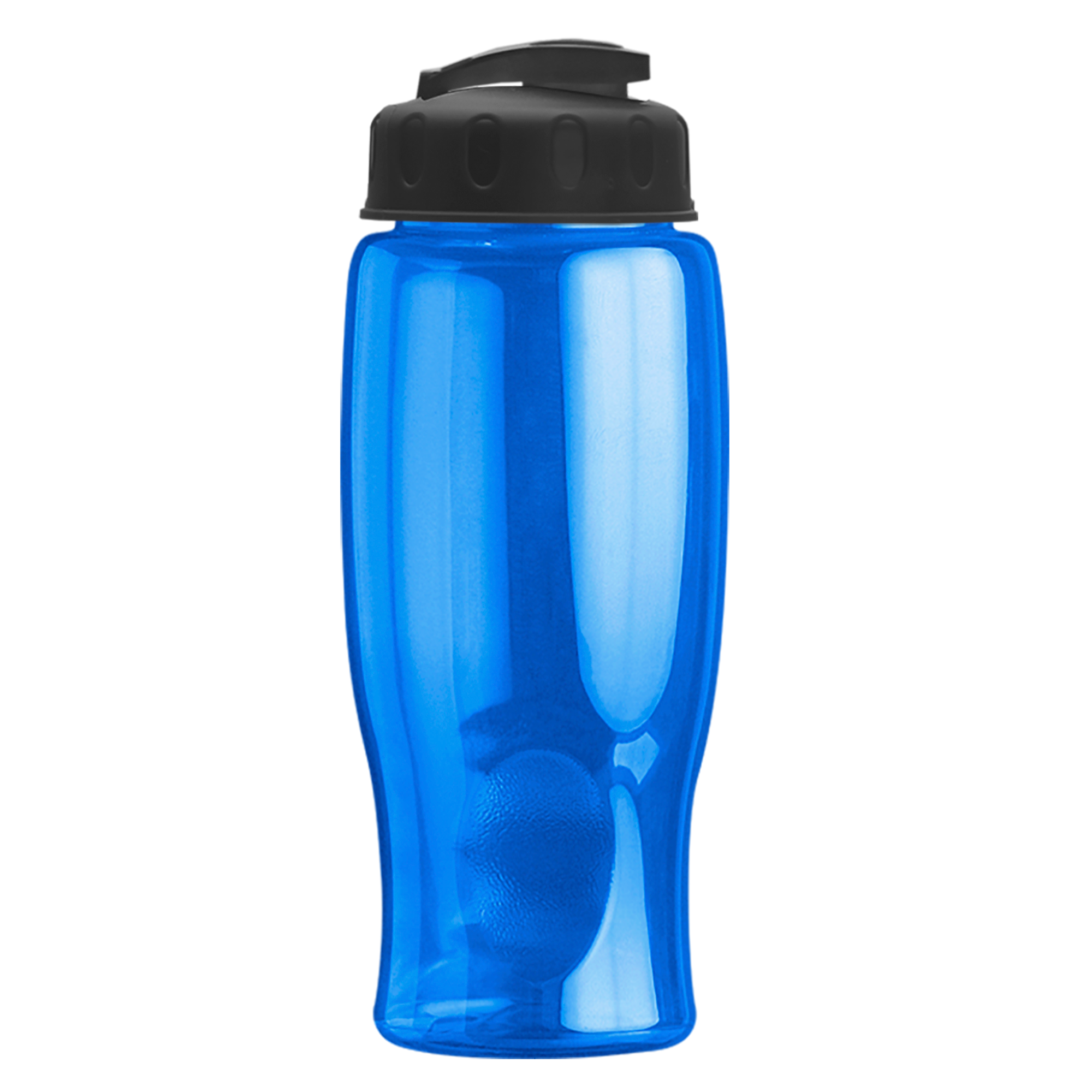 Poly-pure - 27 oz. Transparent Bottle with USA Flip 13