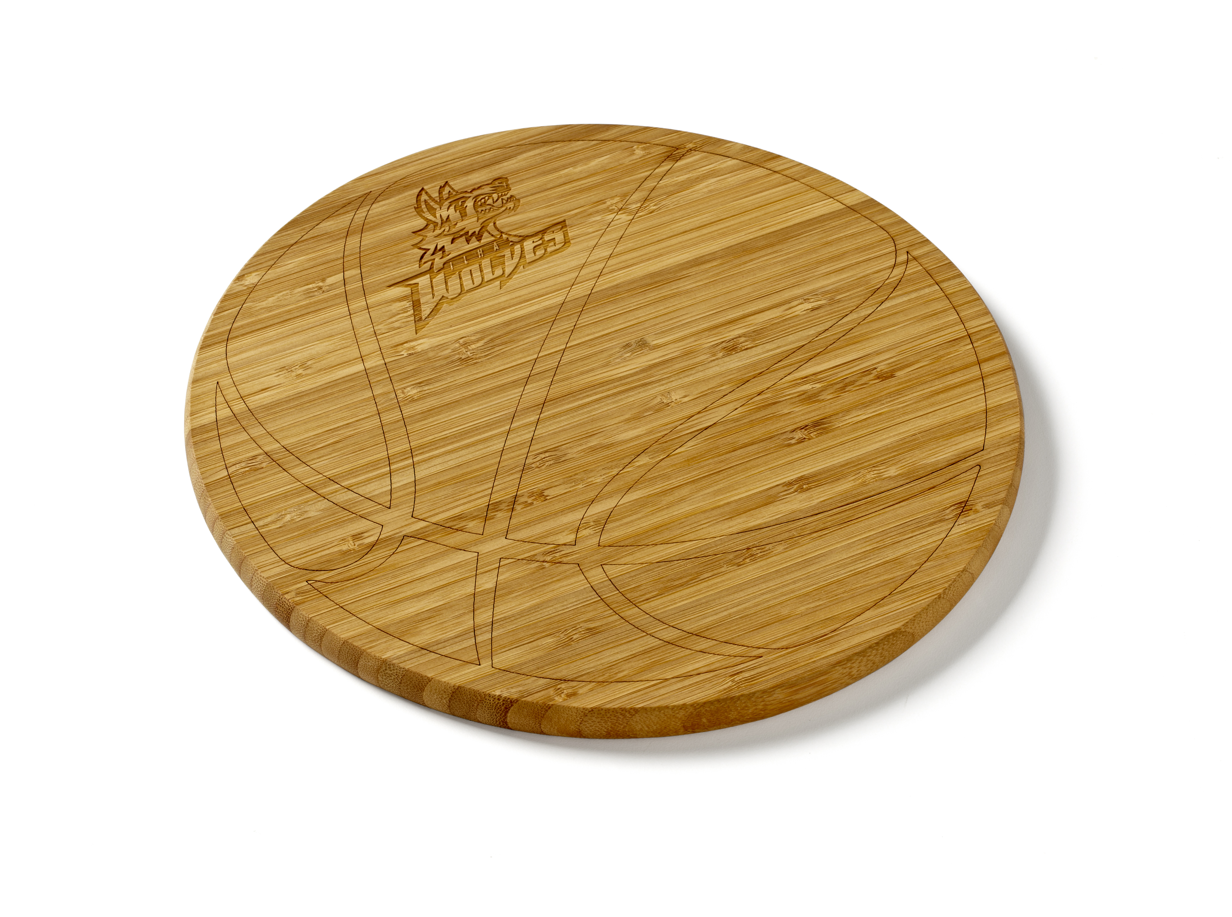 10" Round Bamboo & Sports Ball Cutting Boards 2