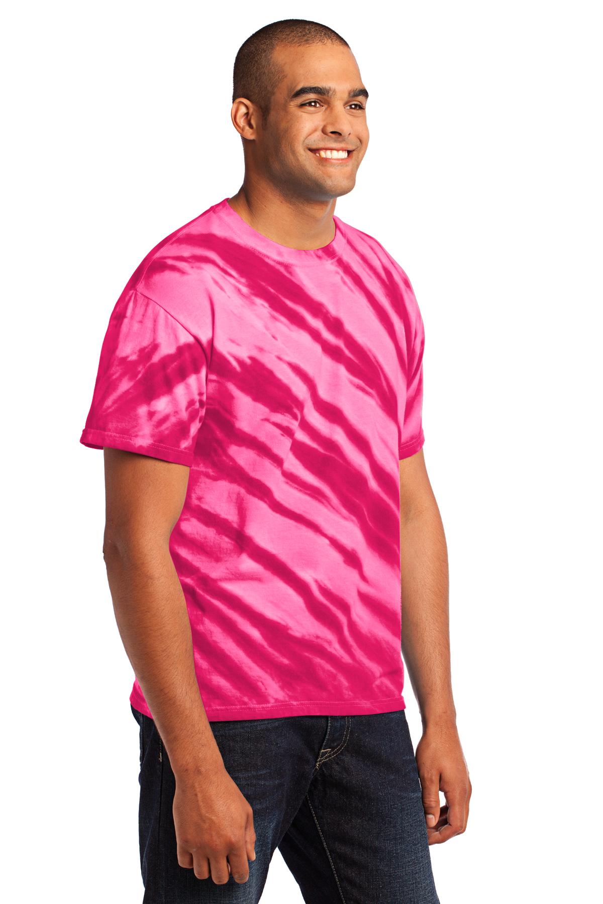 Port & Co Tiger Stripe Tie-Dye Tee. PC148 43