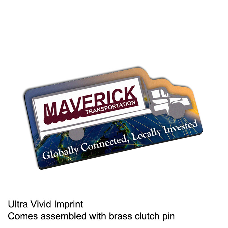Ultra Vivid Recycled Wood Lapel Pins 3