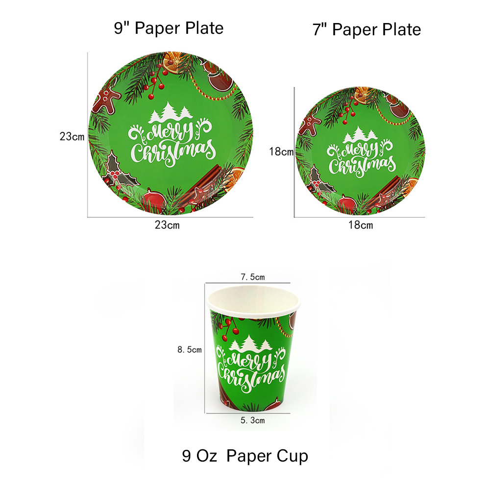 7'' Christmas Paper Plate 4