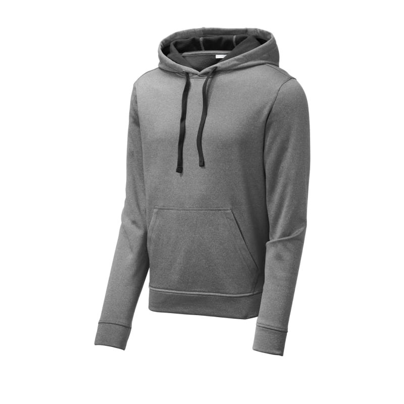 Sport-Tek PosiCharge Sport-Wick Heather Fleece Hooded Pullover. 2