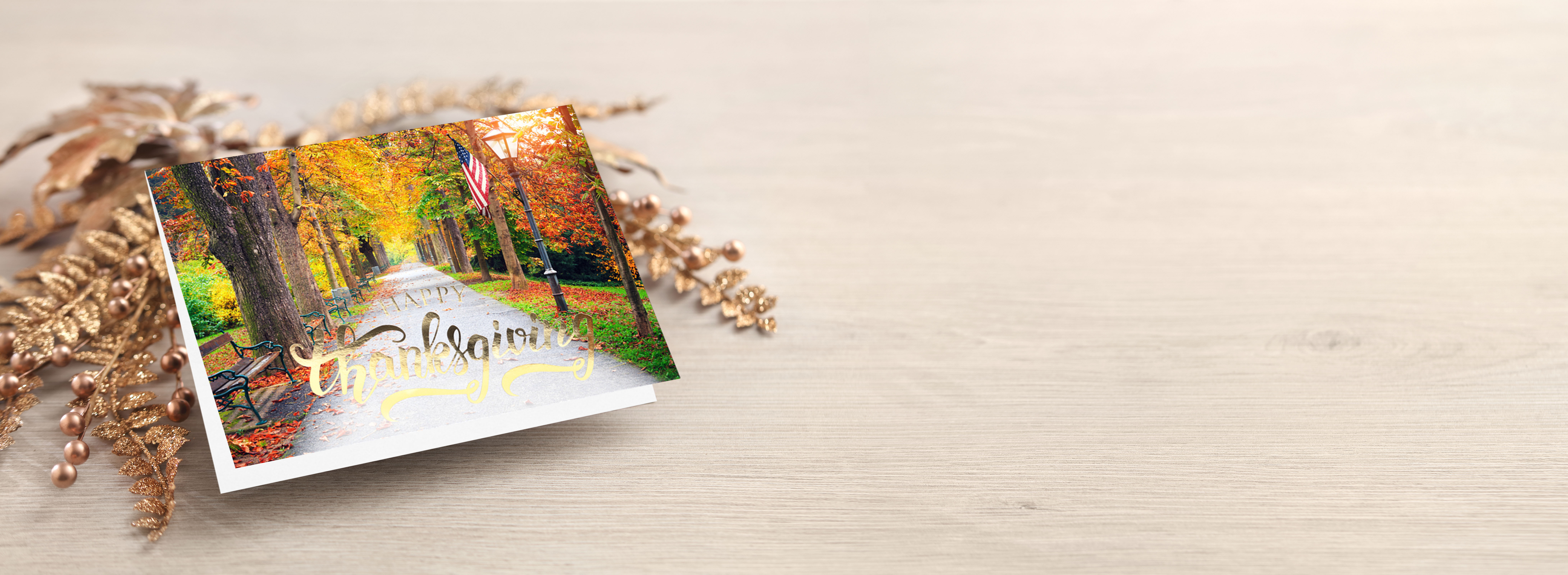 Autumn Patriotism Thanksgiving Card 4