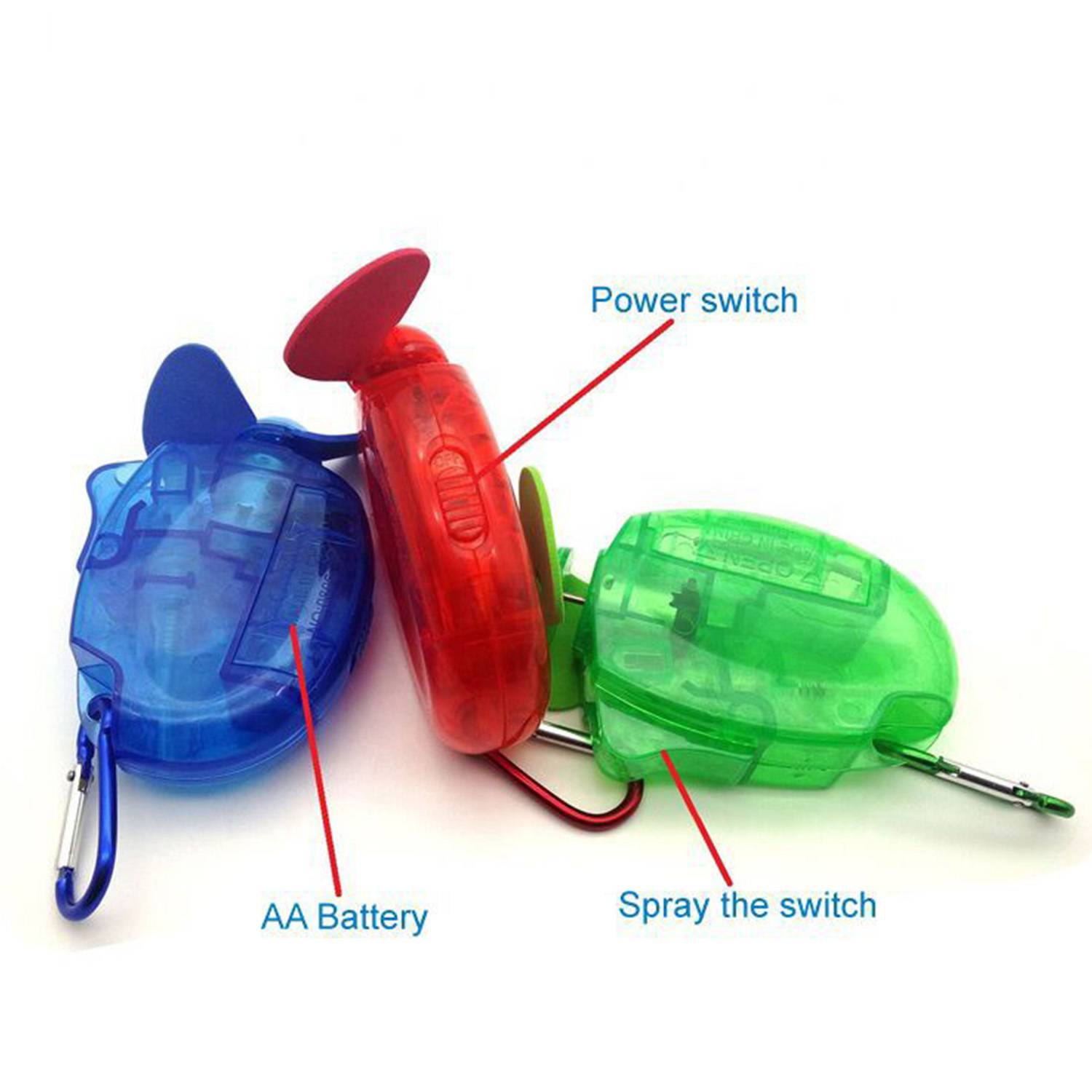 Portable Carabiner Misting Fan 4
