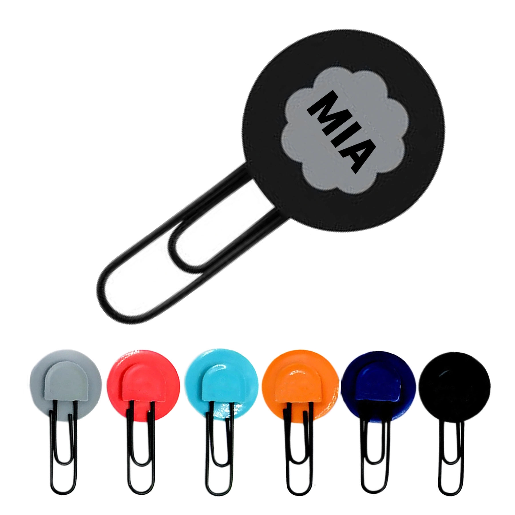 Colorful Soft Latex Paper Clip Bookmark 1