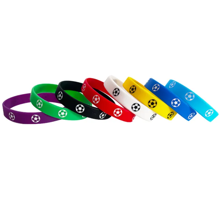 Soccer Ball Custom Silicone Wristbands 7