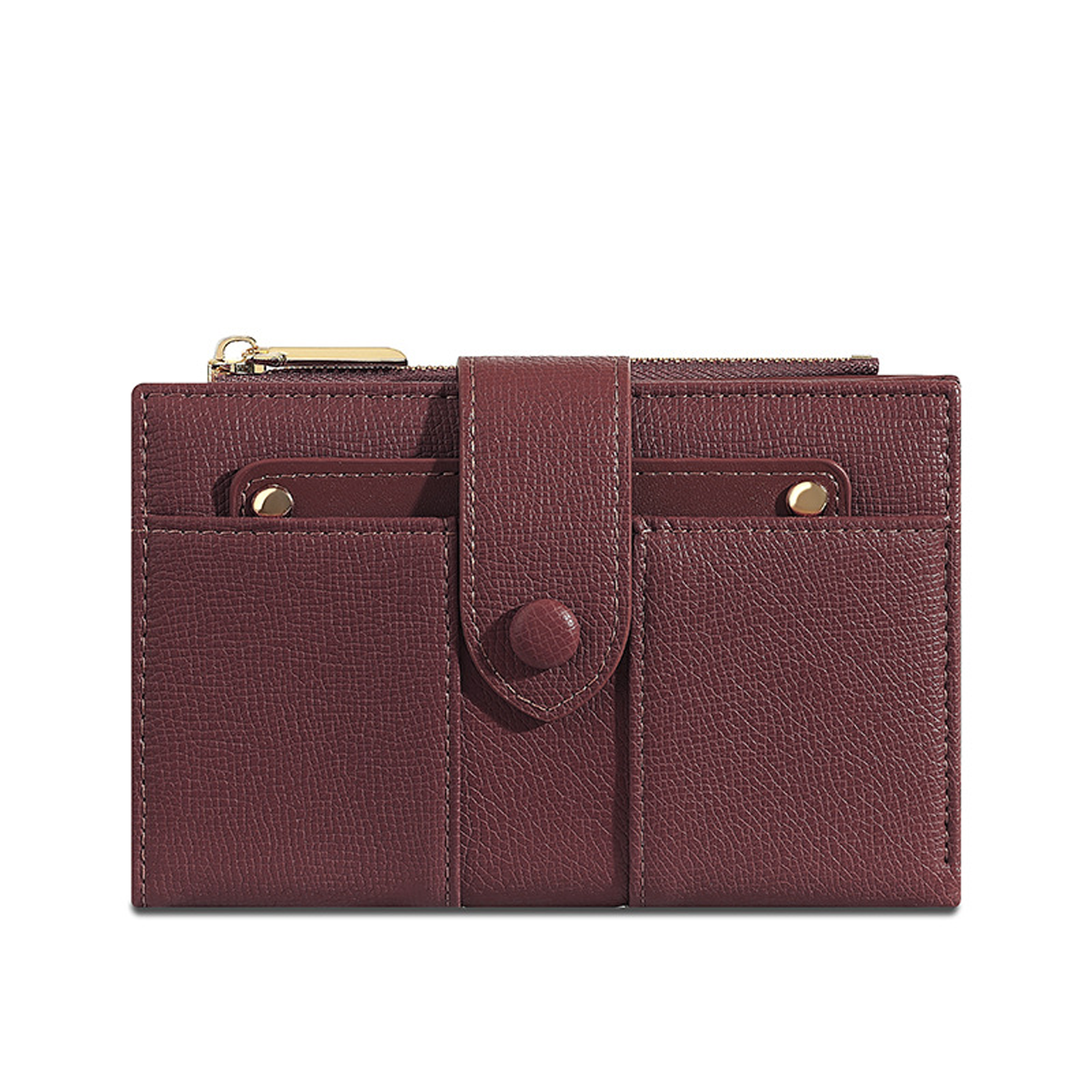 Stylish Women's PU Wallet - Foldable Card & Coin Holder 3