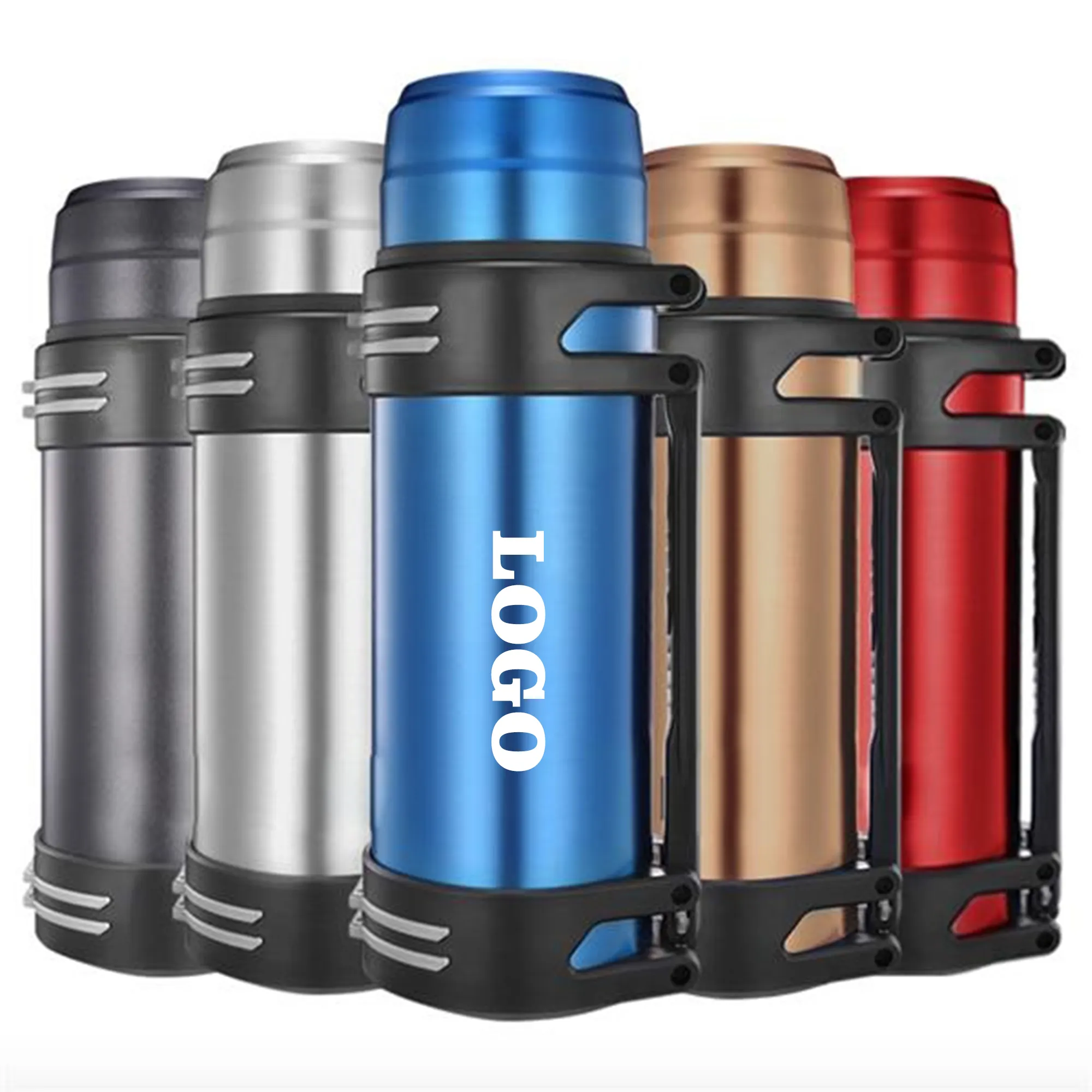 68oz Stainless Steel Travel Vacuum Flask, custom water bottle with logo imprint 2