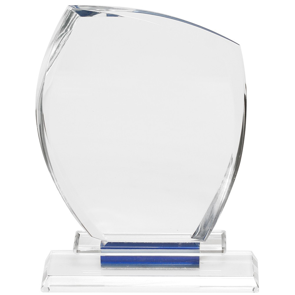 Blue Accent Crystal Glass Awards