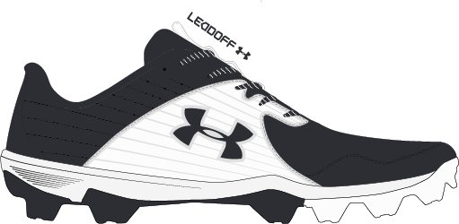 Boys' UA Leadoff Low RM Jr. Baseball Cleats 4