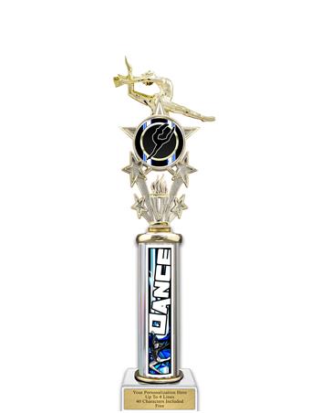 Trophy, 20" Action Matrix Blue Dance 1 column 1