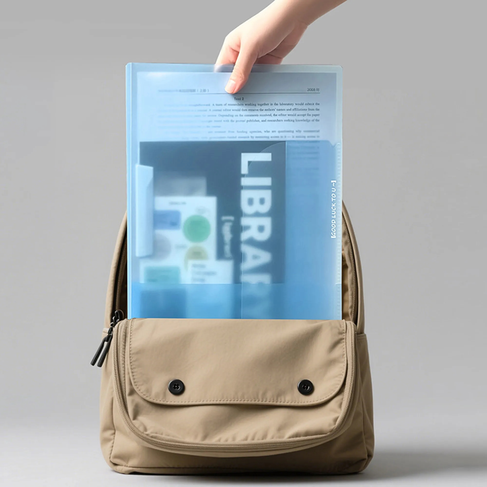 Multi-functional large-capacity gradient color folder 2