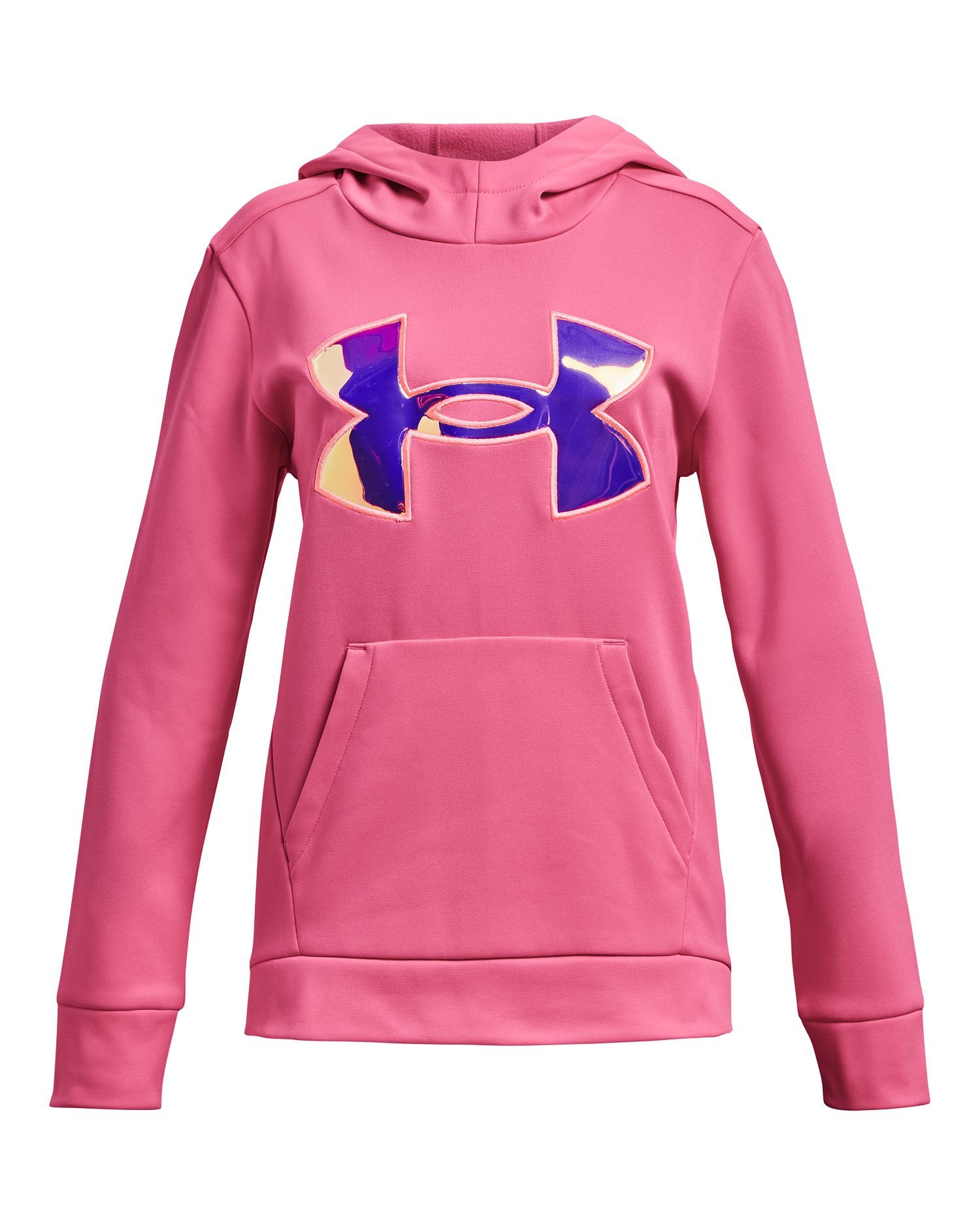 Armour Fleece Iridescent Big Logo Girls' Hoodie 6